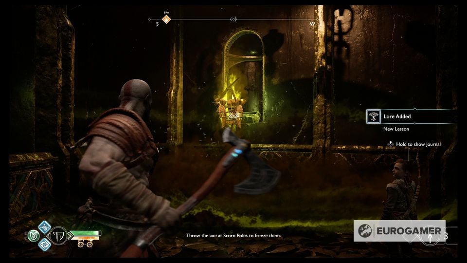 God of War Witch's Cave puzzle solutions explained, Lake of Nine and